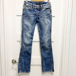 Silver Jeans Frances 18” Split Hem Boot Cut Jeans